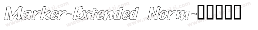 Marker-Extended Norm字体转换